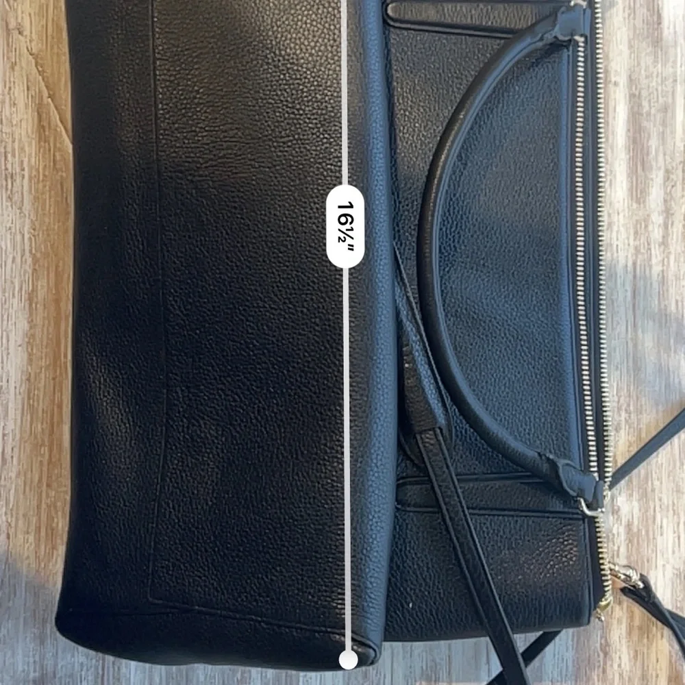 Large Pebbled Leather Coach Borough Bag (Rare) - Picture 16 of 16